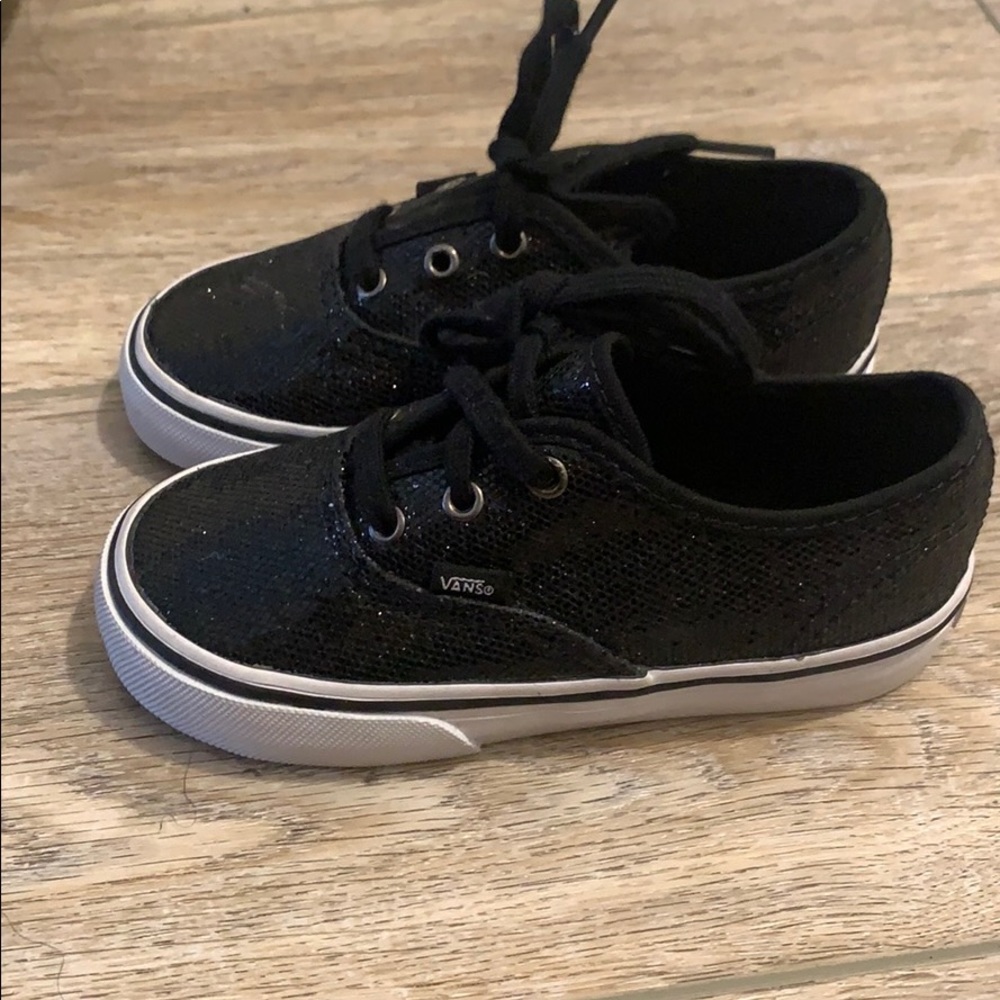 Toddler black sneakers by Vans